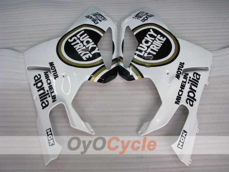 Kit de carénage pour Aprilia RSV1000R 03-06 - Blanc, Noir - Lucky Strike #OYO87906292