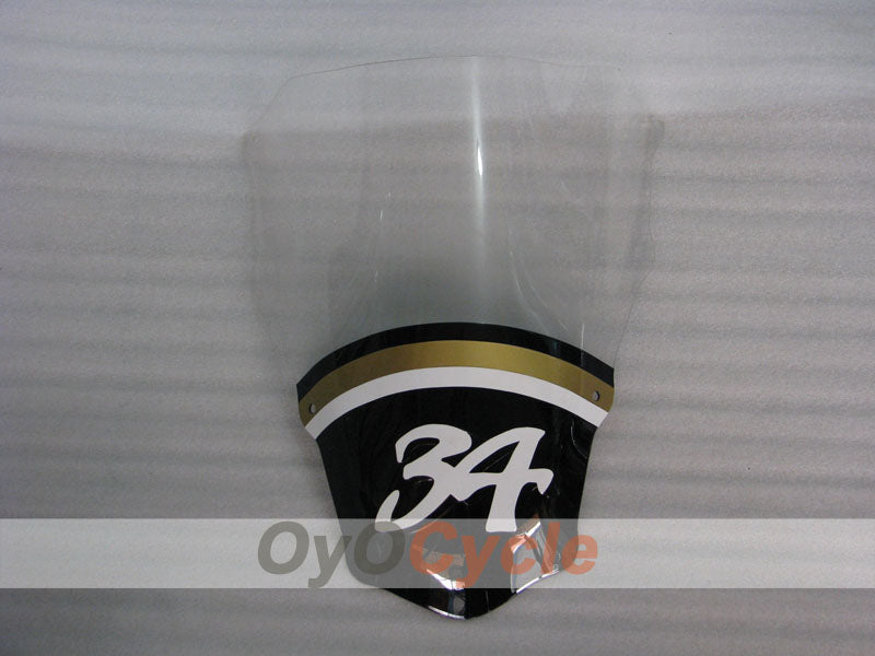 Kit de carénage pour Aprilia RSV1000R 03-06 - Blanc, Noir - Lucky Strike #OYO87906292