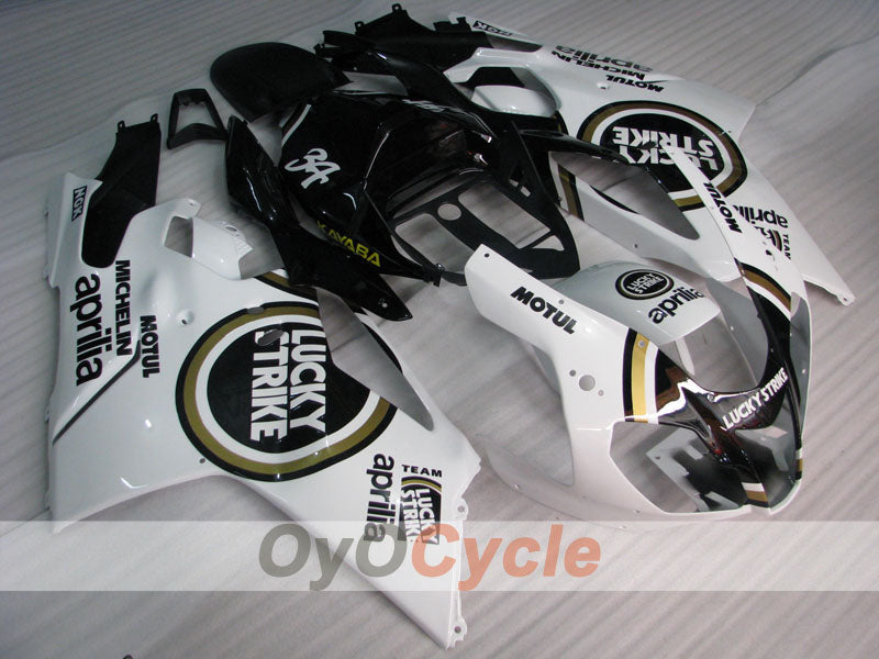 Kit de carénage pour Aprilia RSV1000R 03-06 - Blanc, Noir - Lucky Strike #OYO87906292 Image secondaire du produit