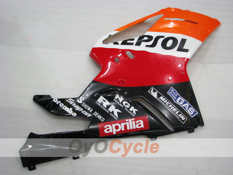 Kit de carénage pour Aprilia RSV1000R 03-06 - Rouge, Orange, Noir - PEPSI #OYO87906293