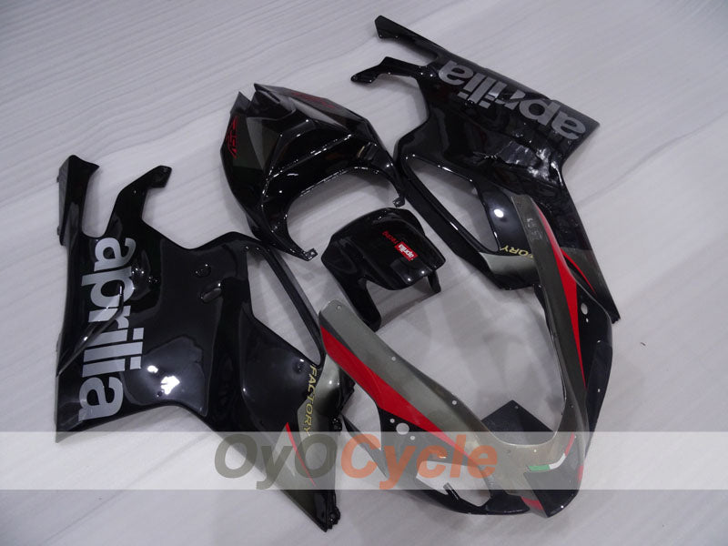 Kit de carénage pour Aprilia RSV1000R 03-06 - Noir, Gris, Mat - Style d'usine #OYO87906297 Image principale du produit