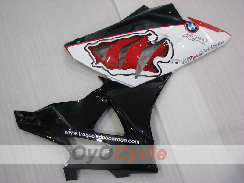 Kit de carénage injecté pour BMW S1000RR 09-14 - Rouge, Blanc, Noir - Style d'usine, Personnalisable #OYO87906298