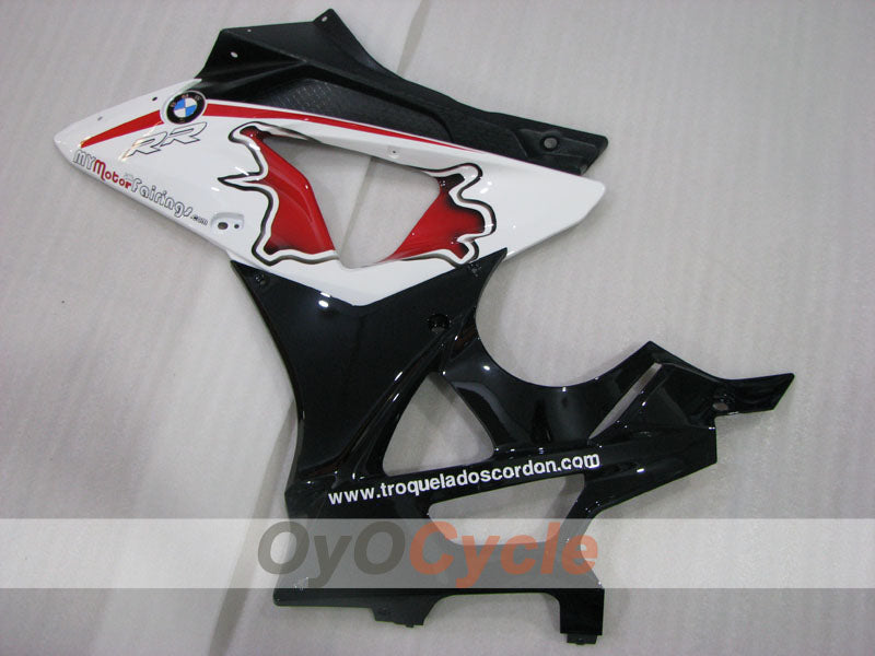 Kit de carénage injecté pour BMW S1000RR 09-14 - Rouge, Blanc, Noir - Style d'usine, Personnalisable #OYO87906298