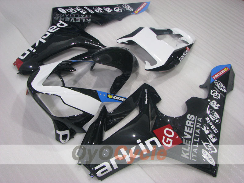 Kit de carénage injecté pour Triumph Daytona 675 06-08 - Blanc, Noir - parkingo #OYO87906301