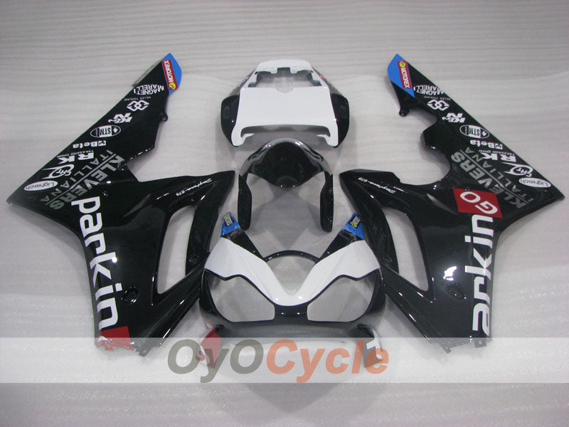 Kit de carénage injecté pour Triumph Daytona 675 06-08 - Blanc, Noir - parkingo #OYO87906301