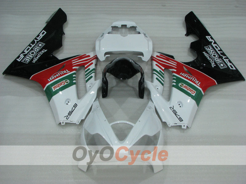 Kit de carénage injecté pour Triumph Daytona 675 06-08 - Vert, Blanc, Noir - Castrol #OYO87906302 Image secondaire du produit