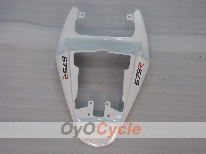 Kit de carénage injecté pour Triumph Daytona 675 06-08 - Blanc, Noir - Style d'usine #OYO87906304
