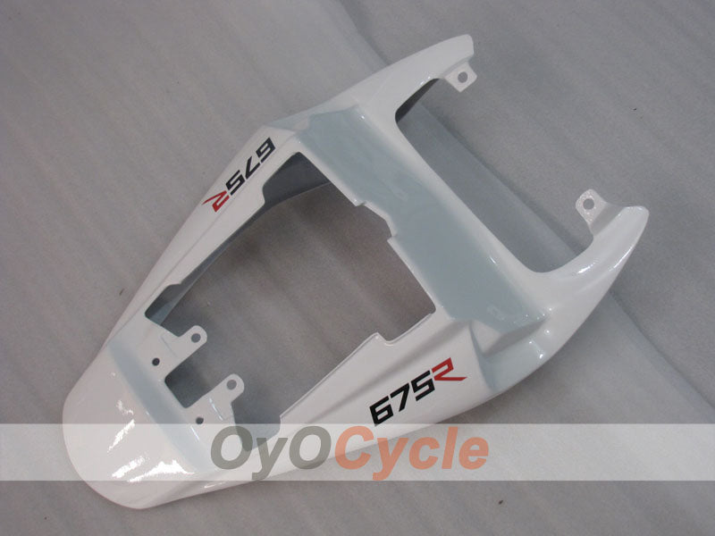 Kit de carénage injecté pour Triumph Daytona 675 06-08 - Blanc, Noir - Style d'usine #OYO87906304