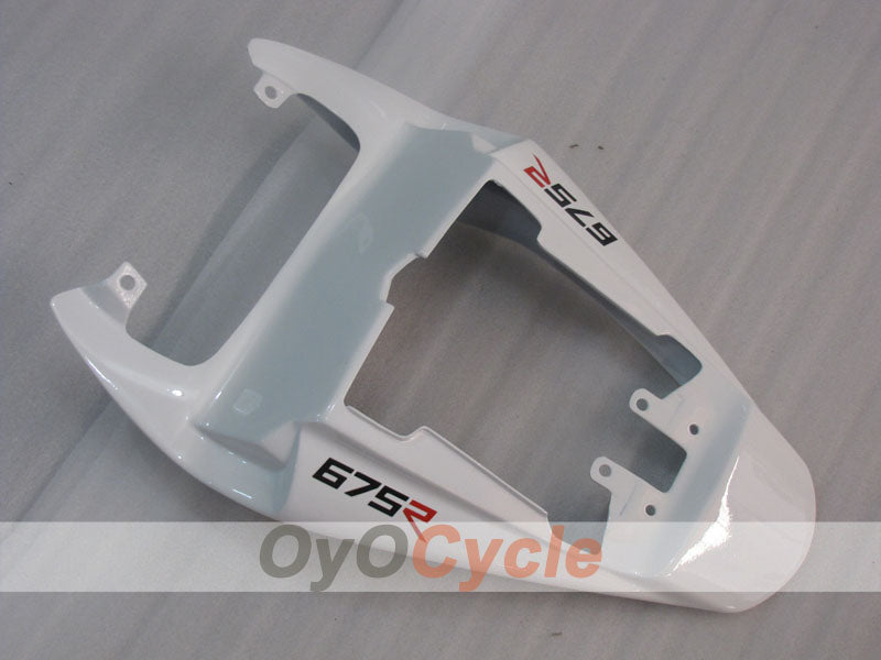 Kit de carénage injecté pour Triumph Daytona 675 06-08 - Blanc, Noir - Style d'usine #OYO87906304
