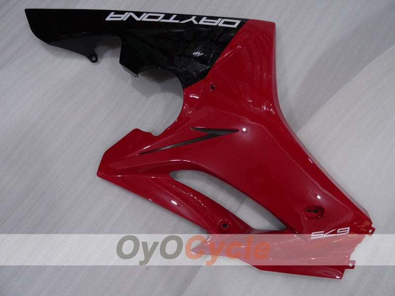 Kit de carénage à injection pour Triumph Daytona 675 09-12 - Rouge, noir - Style d'origine #OYO87906305