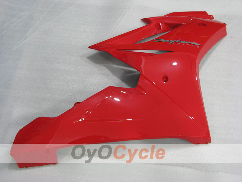 Kit de carénage à injection pour Triumph Daytona 675 09-12 - Rouge - Style d'origine #OYO87906306