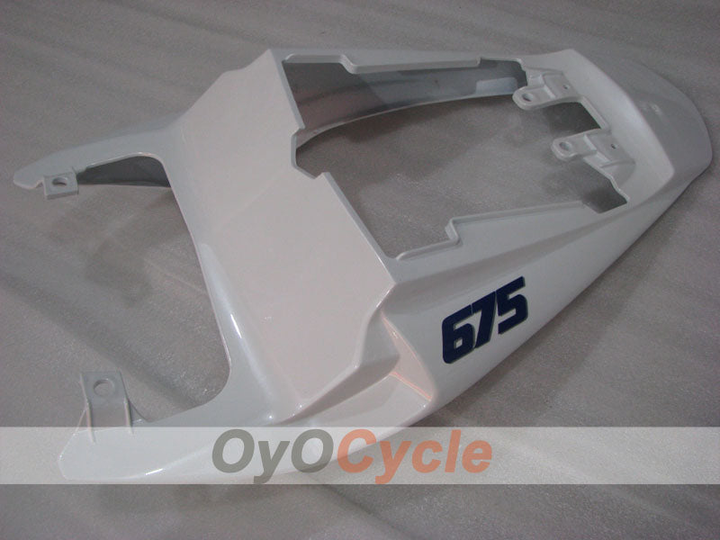Kit de carénage à injection pour Triumph Daytona 675 09-12 - Bleu, blanc - Style d'origine #OYO87906307