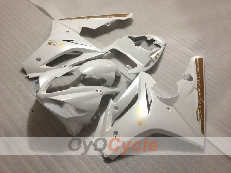 Kit de carénage à injection pour Triumph Daytona 675 09-12 - Blanc - Style d'origine #OYO87906309 Image principale du produit