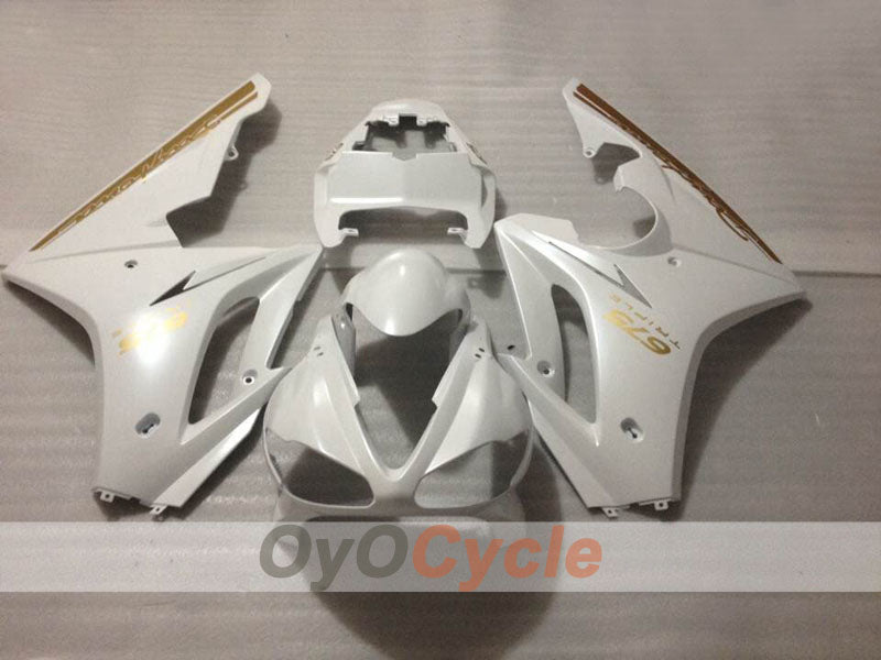 Kit de carénage à injection pour Triumph Daytona 675 09-12 - Blanc - Style d'origine #OYO87906309