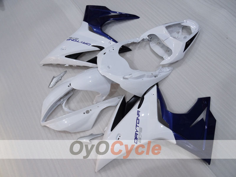 Kit de carénage à injection pour Triumph Daytona 675 13-14 - Bleu, blanc - Style d'origine #OYO87906312