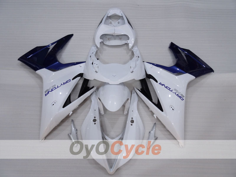 Kit de carénage à injection pour Triumph Daytona 675 13-14 - Bleu, blanc - Style d'origine #OYO87906312