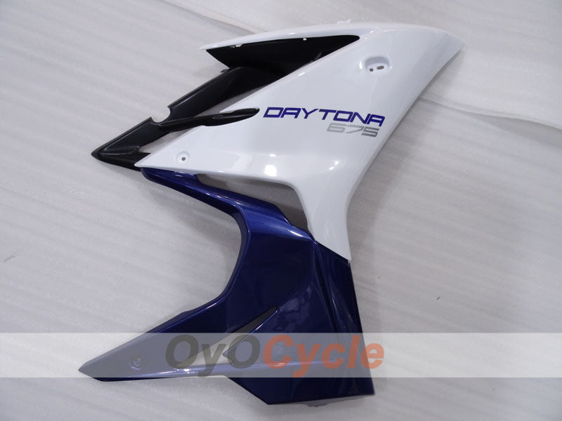 Kit de carénage à injection pour Triumph Daytona 675 13-14 - Bleu, blanc - Style d'origine #OYO87906312