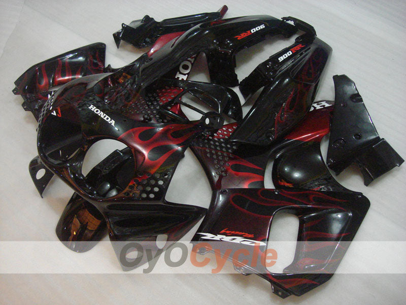 Kit de carénage pour CBR900RR 92-93 - Rouge, noir - Flamme #OYO87906327