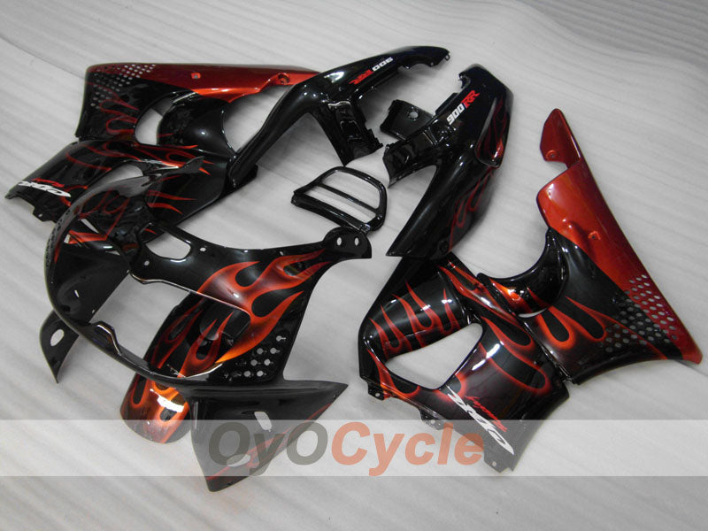Kit de carénage pour CBR900RR 94-95 - Orange, Noir - Flamme #OYO87906343 Image principale du produit