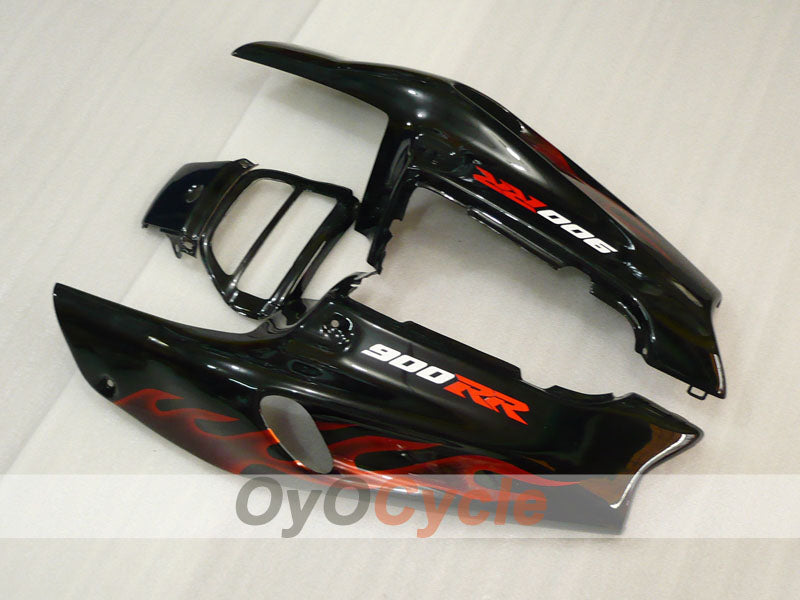 Kit de carénage pour CBR900RR 94-95 - Orange, Noir - Flamme #OYO87906343