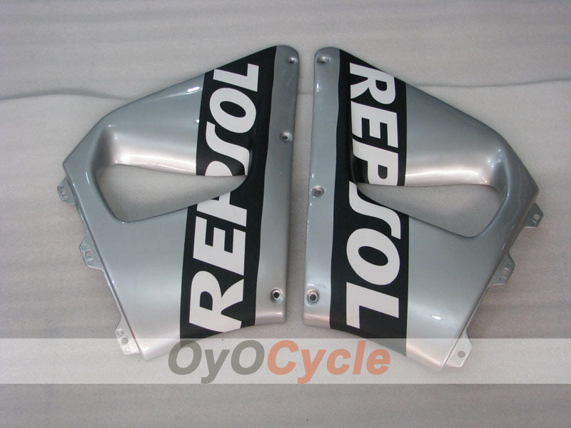 Kit de carénage pour CBR900RR 94-95 - Noir, Argent - Repsol #OYO87906344