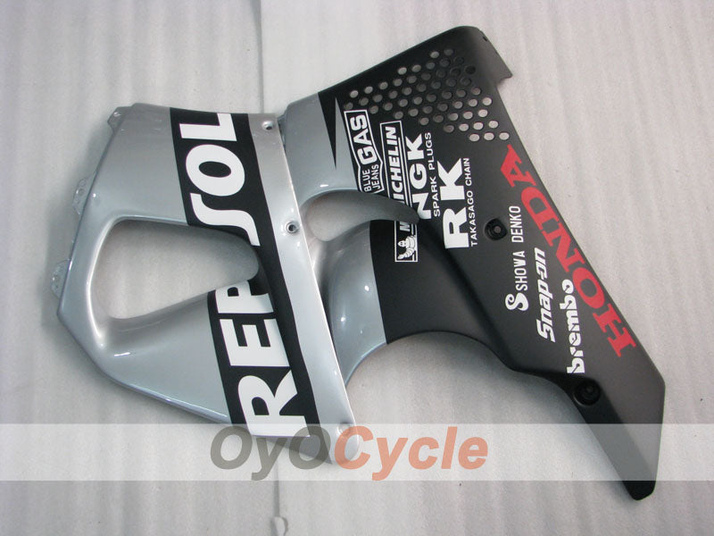Kit de carénage pour CBR900RR 94-95 - Noir, Argent - Repsol #OYO87906344