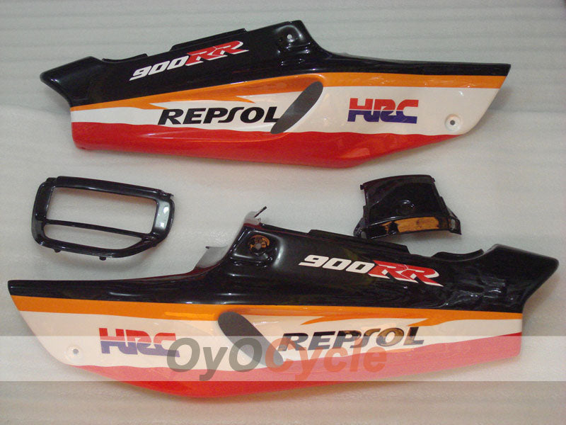 Kit de carénage pour CBR900RR 94-95 - Rouge, Orange, Noir - Repsol #OYO87906346
