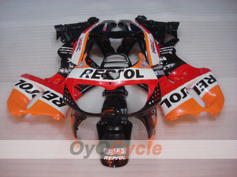 Kit de carénage pour CBR900RR 94-95 - Rouge, Orange, Noir - Repsol #OYO87906346