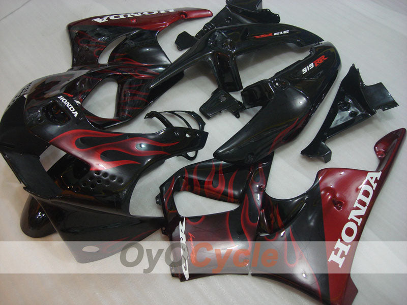 Kit de carénage pour CBR919RR 98-99	 - Rouge, Noir - Flamme #OYO87906365