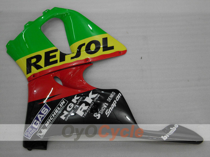 Kit de carénage pour CBR919RR 98-99	 - Rouge, jaune, vert - Repsol #OYO87906383