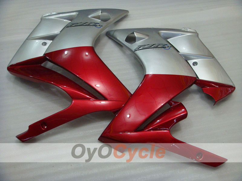 Kit de carénage pour FJR1300 02-06 - Couleur rouge vin, argent - Style d'origine #OYO87906395