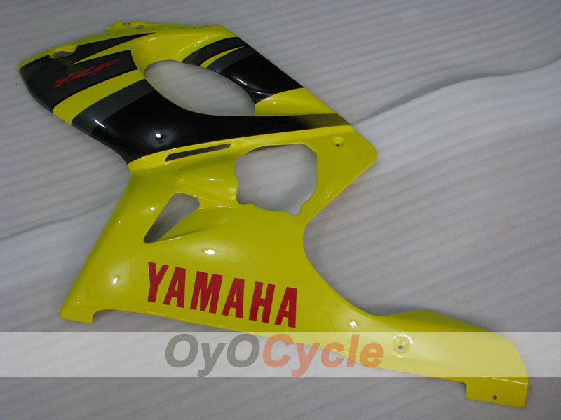 Kit de carénage injecté pour YZF600R 97-07 - Jaune, noir - Style d'origine #OYO87906397