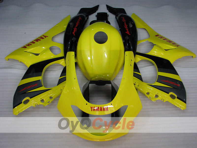 Kit de carénage injecté pour YZF600R 97-07 - Jaune, noir - Style d'origine #OYO87906397