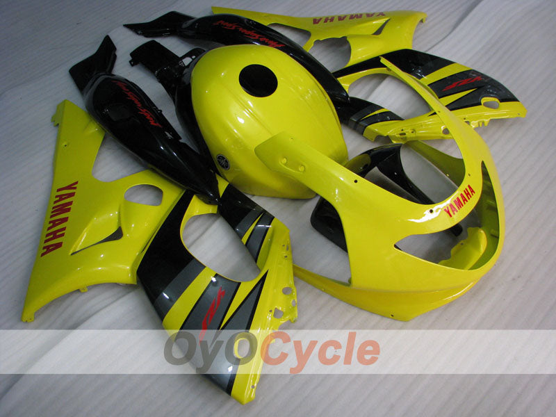 Kit de carénage injecté pour YZF600R 97-07 - Jaune, noir - Style d'origine #OYO87906397 Image principale du produit
