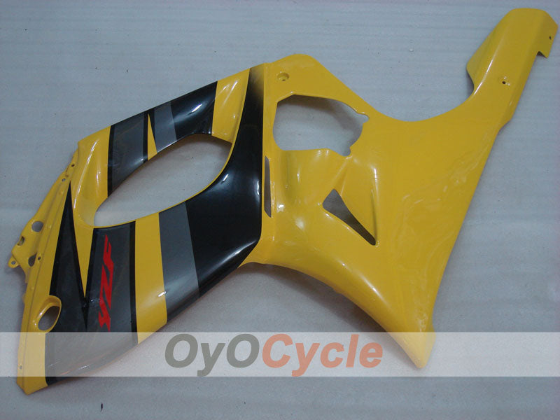 Kit de carénage injecté pour YZF600R 97-07 - Jaune, noir - Style d'origine #OYO87906399
