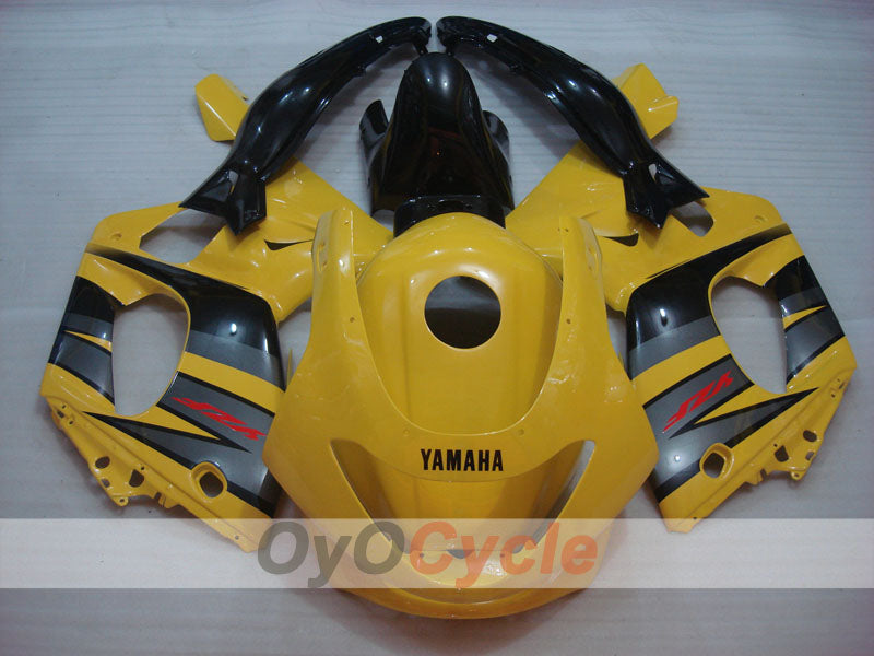Kit de carénage injecté pour YZF600R 97-07 - Jaune, noir - Style d'origine #OYO87906399