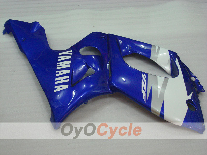 Kit de carénage injecté pour YZF600R 97-07 - Bleu, blanc - Style d'origine #OYO87906400