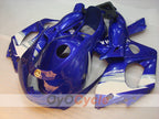 Kit de carénage injecté pour YZF600R 97-07 - Bleu, blanc - Style d'origine #OYO87906400