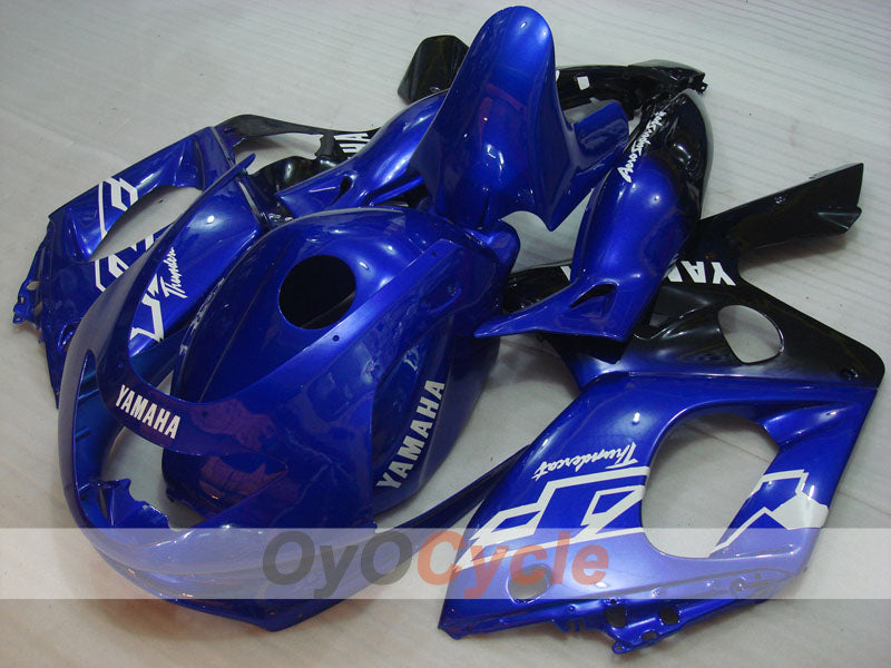 Kit de carénage injecté pour YZF600R 97-07 - Bleu, noir - Style d'origine #OYO87906401