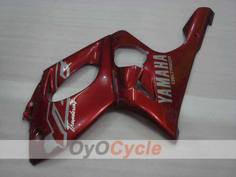 Kit de carénage injecté pour YZF600R 97-07 - Couleur rouge vin - Style d'origine #OYO87906403