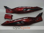 Kit de carénage injecté pour YZF600R 97-07 - Couleur rouge vin, noir - Style d'origine #OYO87906404