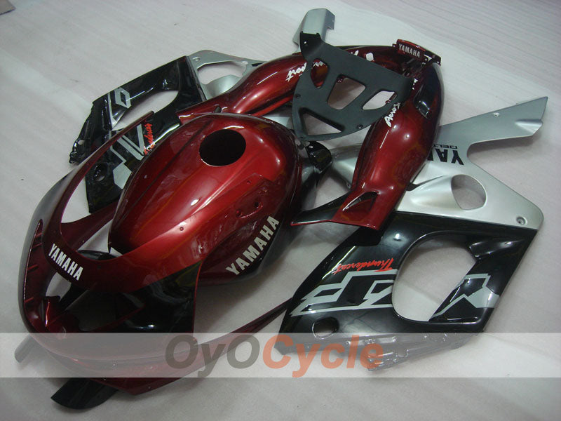 Kit de carénage injecté pour YZF600R 97-07 - Couleur rouge vin, noir - Style d'origine #OYO87906404 Image secondaire du produit