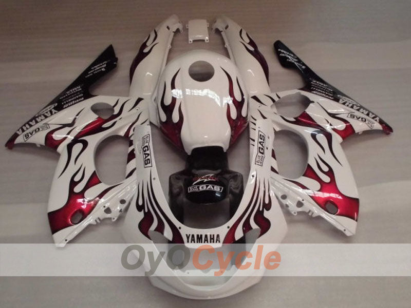 Kit de carénage injecté pour YZF600R 97-07 - Rouge, blanc - Personnalisé #OYO87906405 Image secondaire du produit