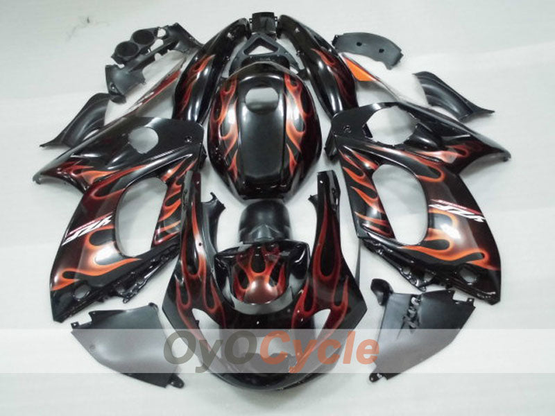 Kit de carénage à injection pour YZF600R 97-07 - Orange, Noir - Flamme #OYO87906406 Image secondaire du produit