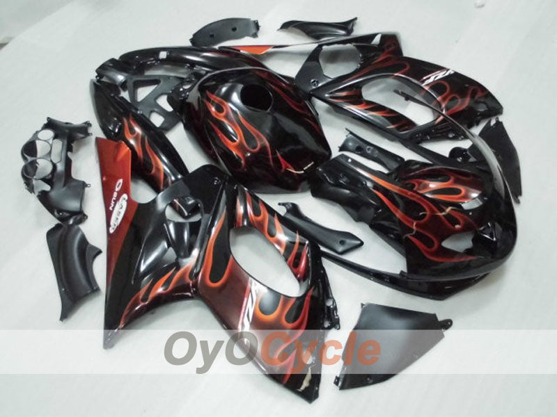 Kit de carénage à injection pour YZF600R 97-07 - Orange, Noir - Flamme #OYO87906406 Image principale du produit