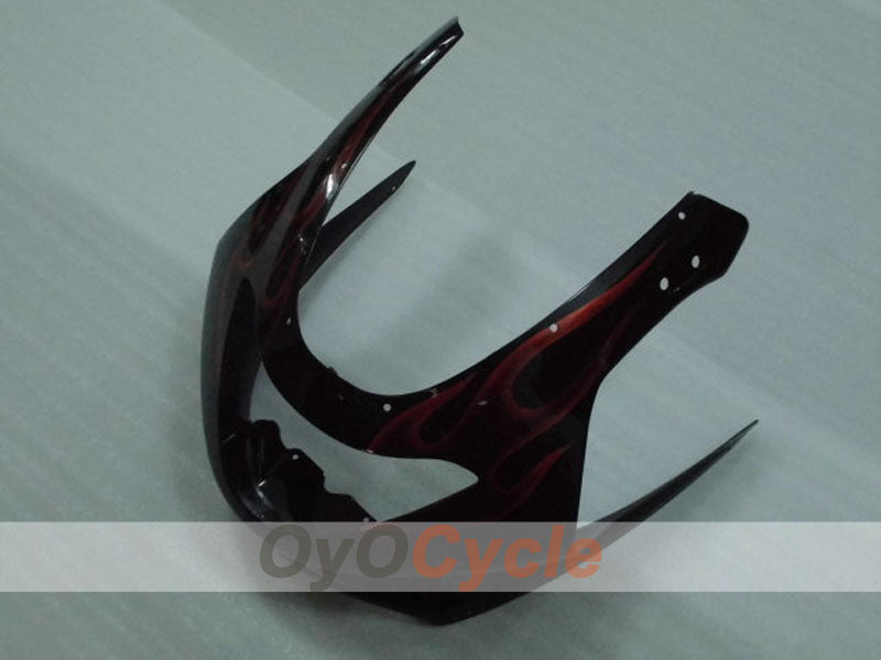 Kit de carénage à injection pour YZF600R 97-07 - Orange, Noir - Flamme #OYO87906406