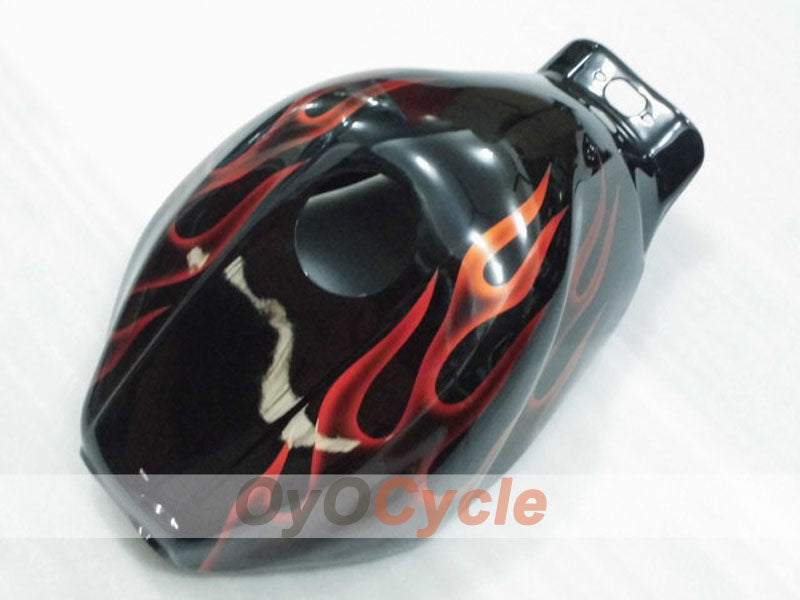 Kit de carénage à injection pour YZF600R 97-07 - Orange, Noir - Flamme #OYO87906406