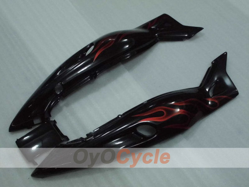 Kit de carénage à injection pour YZF600R 97-07 - Orange, Noir - Flamme #OYO87906406