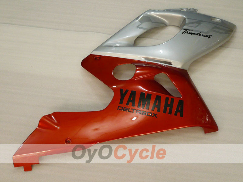 Kit de carénage à injection pour YZF600R 97-07 - Orange, Noir, Argent - Style d'origine #OYO87906407