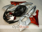 Kit de carénage à injection pour YZF600R 97-07 - Orange, Noir, Argent - Style d'origine #OYO87906407